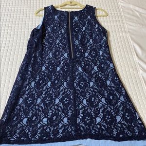 Blue and light blue lace short dress 👗